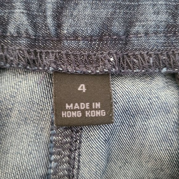 VTG Express Design Studio US Women's Sz 4 Y2K Correspondent Denim Trouser Jeans - Picture 7 of 11